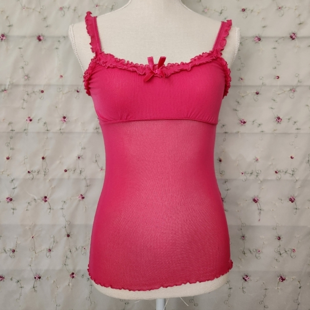 Y2K Aerie Coquette Mesh Cami